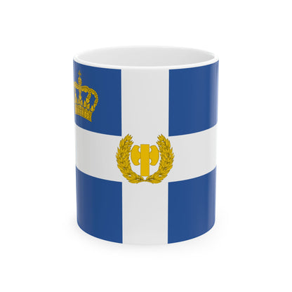 EON flag (Greece) White Coffee Mug-11oz-Go Mug Yourself