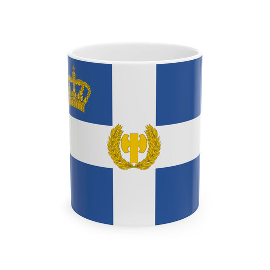 EON flag (Greece) White Coffee Mug-11oz-Go Mug Yourself