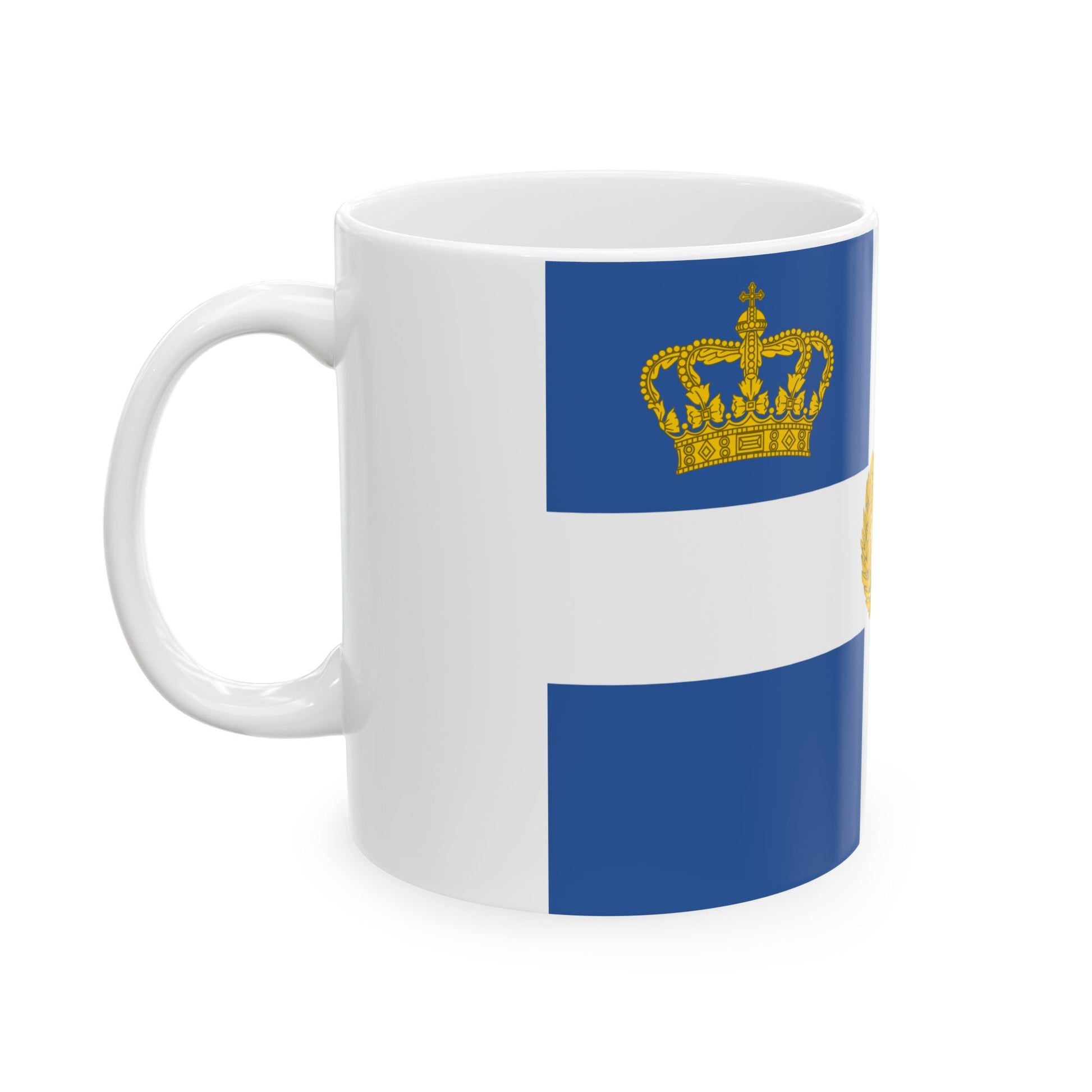 EON flag (Greece) White Coffee Mug-Go Mug Yourself