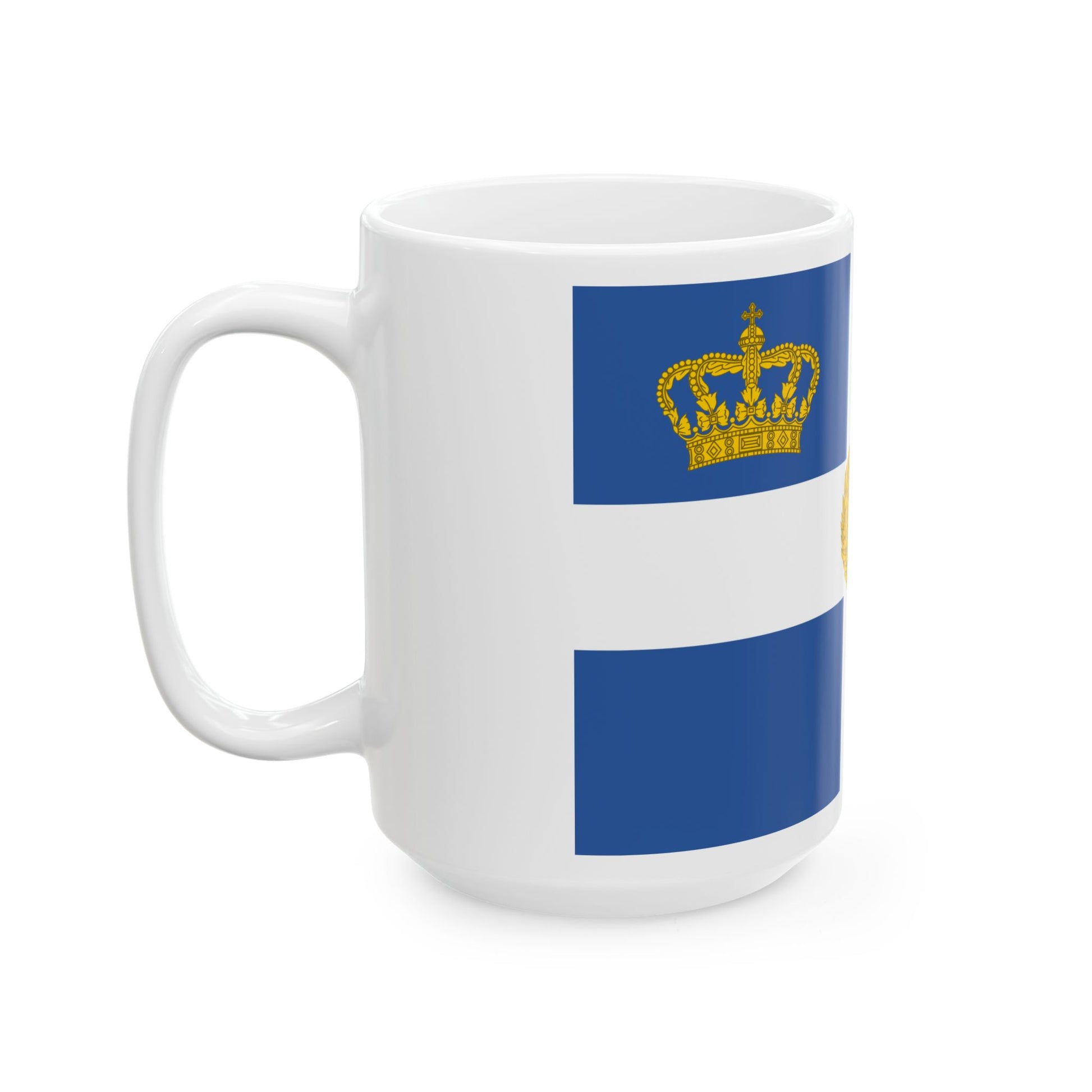 EON flag (Greece) White Coffee Mug-Go Mug Yourself
