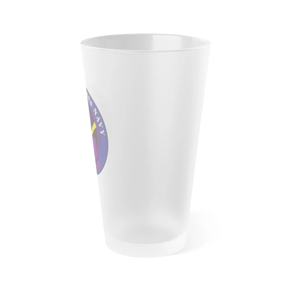 EP 3E WTI Weapons Tactics Instructor (U.S. Navy) Frosted Pint Glass 16oz-Go Mug Yourself