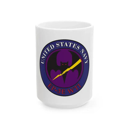 EP 3E WTI Weapons Tactics Instructor (U.S. Navy) White Coffee Mug 15oz - Go Mug Yourself