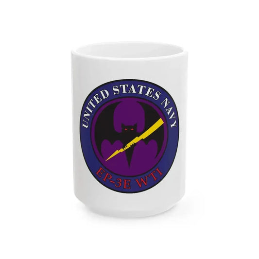 EP 3E WTI Weapons Tactics Instructor (U.S. Navy) White Coffee Mug 15oz - Go Mug Yourself