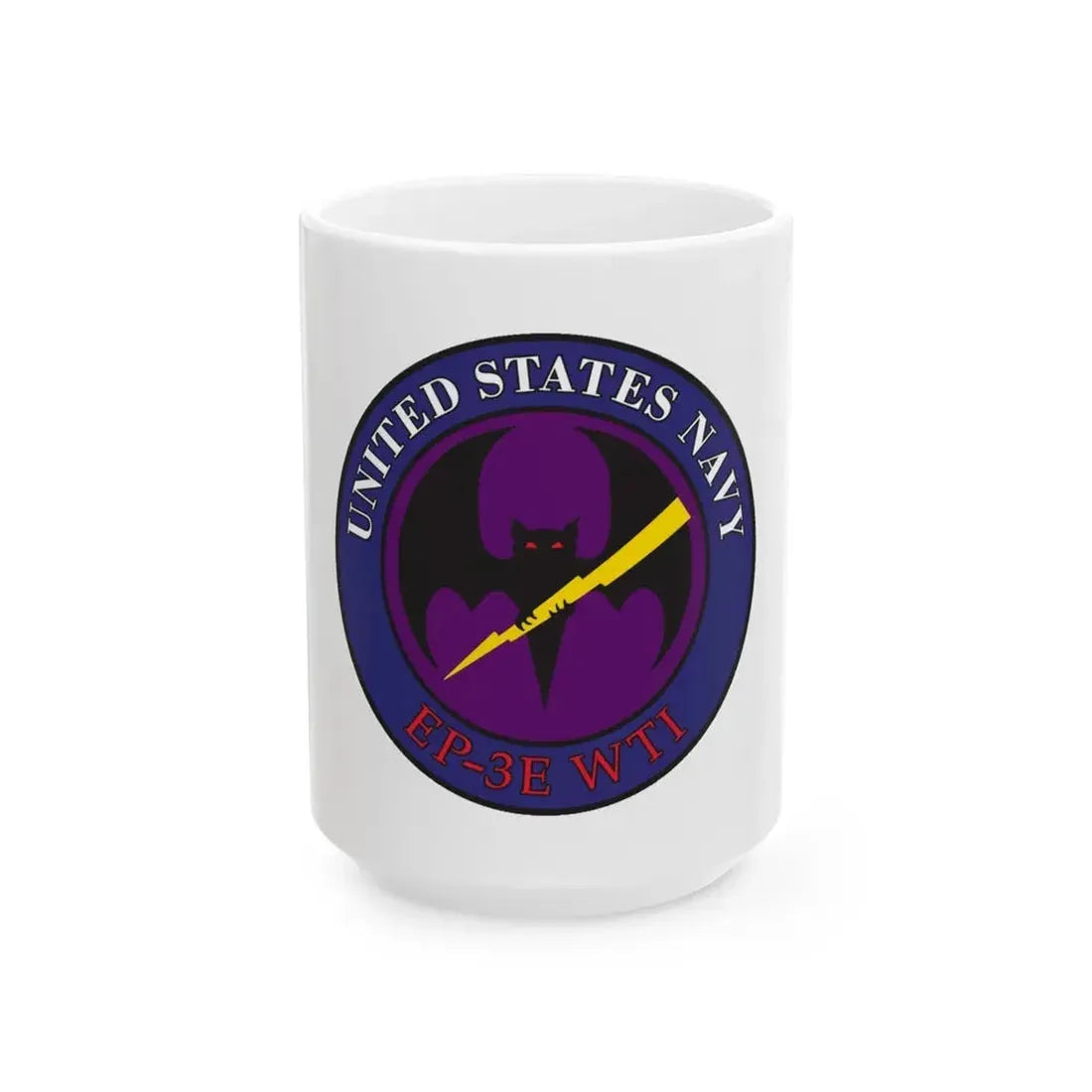 EP 3E WTI Weapons Tactics Instructor (U.S. Navy) White Coffee Mug 15oz - Go Mug Yourself