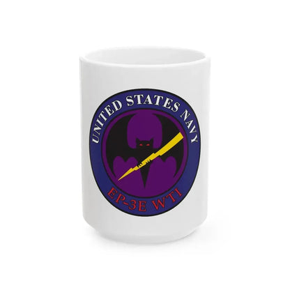 EP 3E WTI Weapons Tactics Instructor (U.S. Navy) White Coffee Mug 15oz - Go Mug Yourself