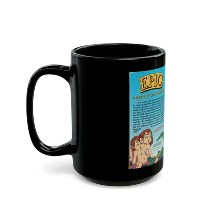 EPIC DAYS OF THE DINOSAURS (VHS COVER) - Black Coffee Mug - Go Mug Yourself