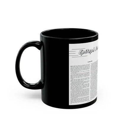 Epitaph For A Fast Gun, Bluebook for Men, February 1961 - Black Coffee Mug - Go Mug Yourself