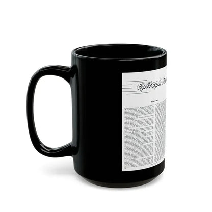 Epitaph For A Fast Gun, Bluebook for Men, February 1961 - Black Coffee Mug - Go Mug Yourself