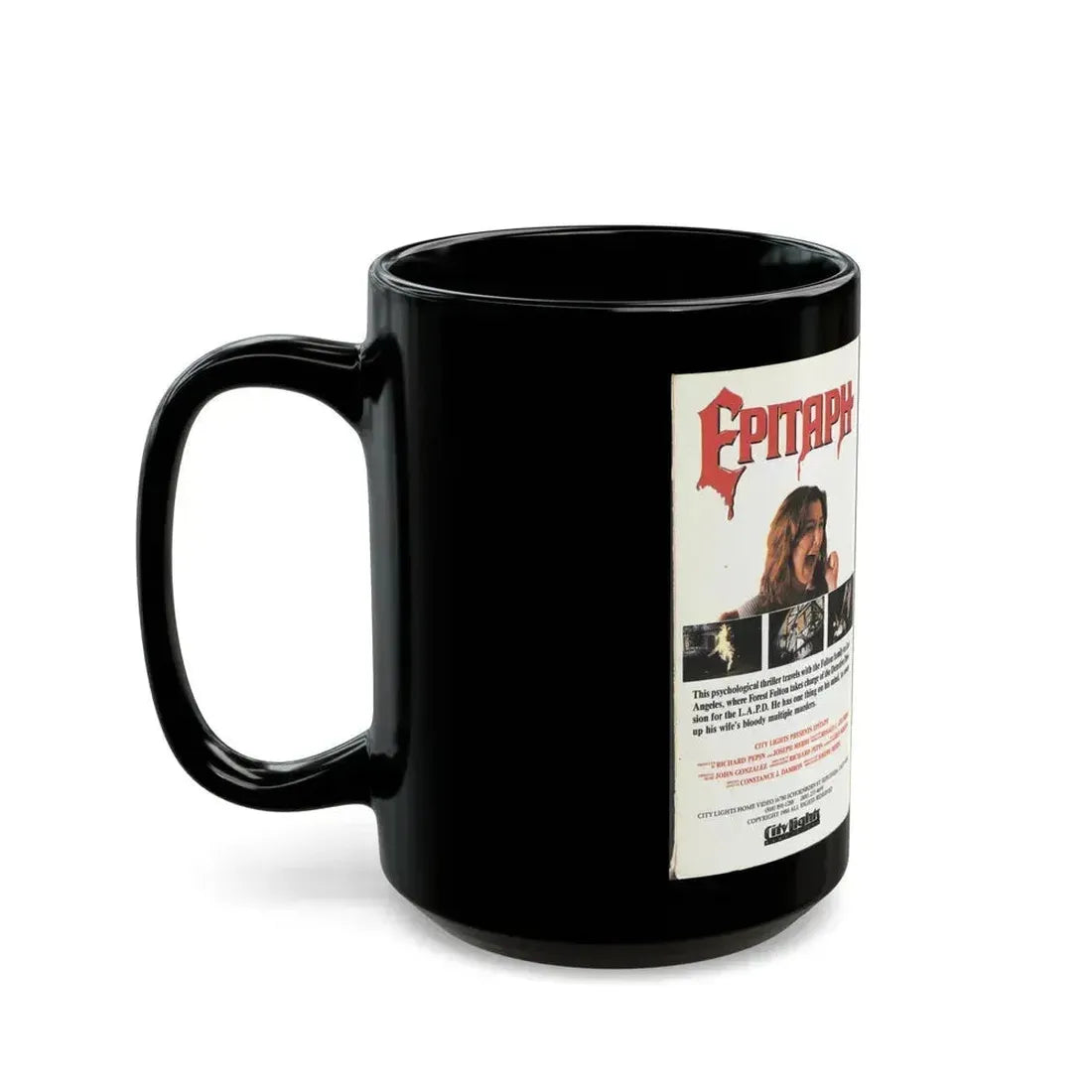 EPITAPH (VHS COVER) - Black Coffee Mug - Go Mug Yourself