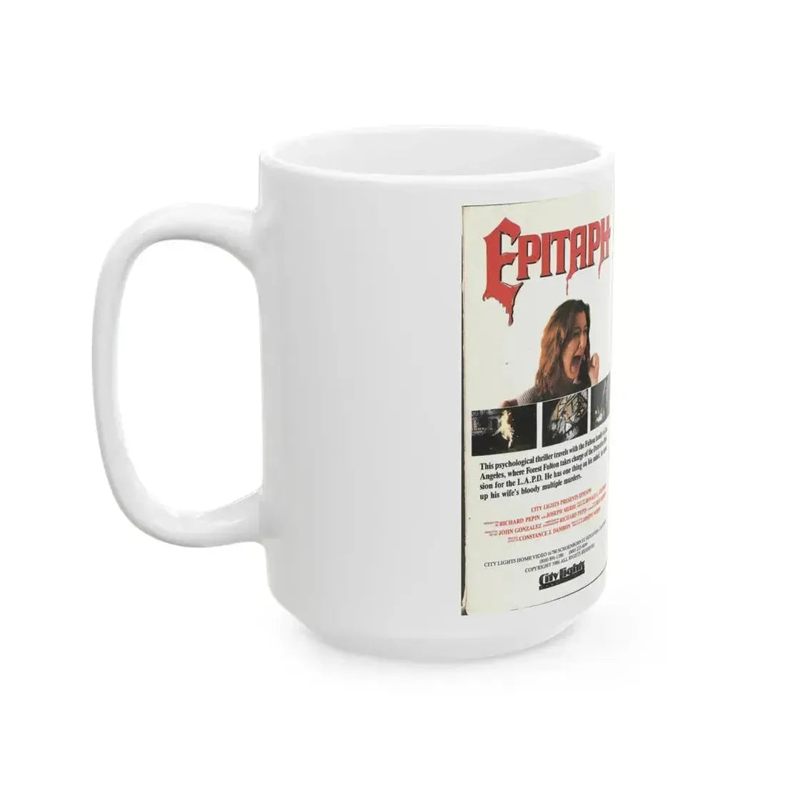 EPITAPH (VHS COVER) - White Coffee Mug - Go Mug Yourself