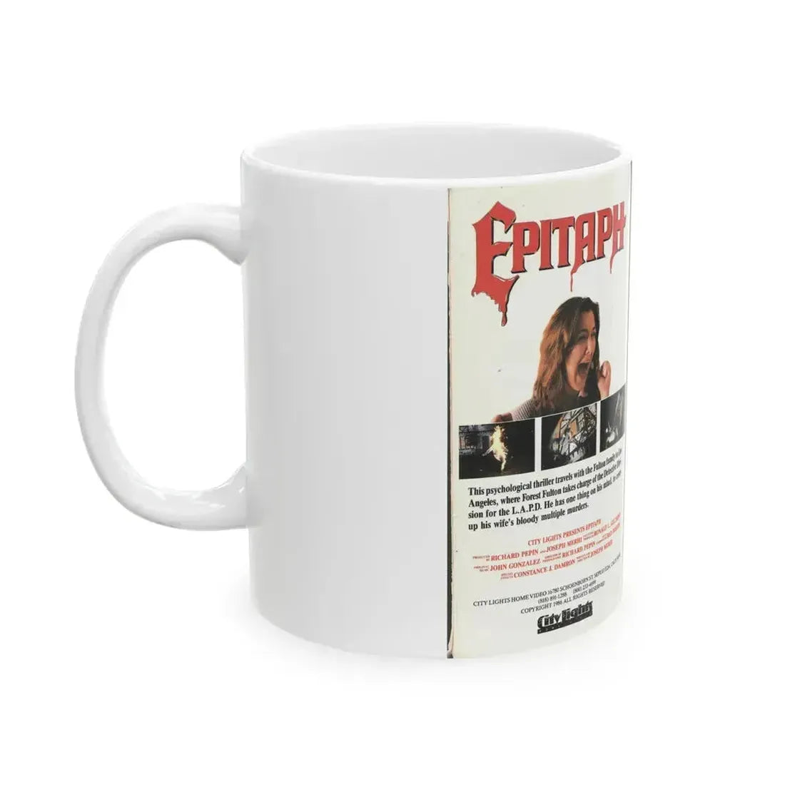 EPITAPH (VHS COVER) - White Coffee Mug - Go Mug Yourself