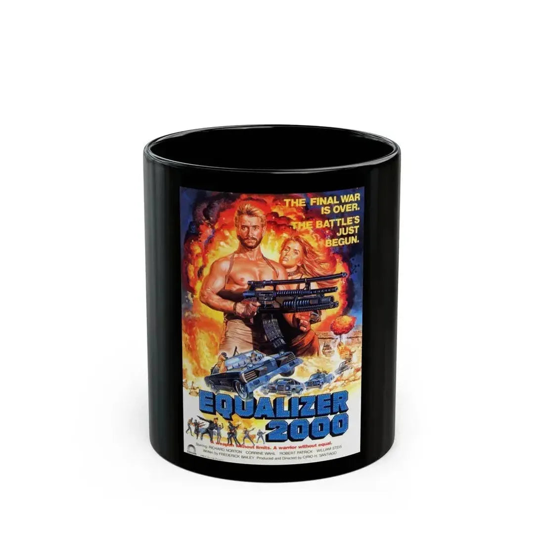 EQUALIZER 2000 1987 Movie Poster - Black Coffee Mug 11oz - Go Mug Yourself