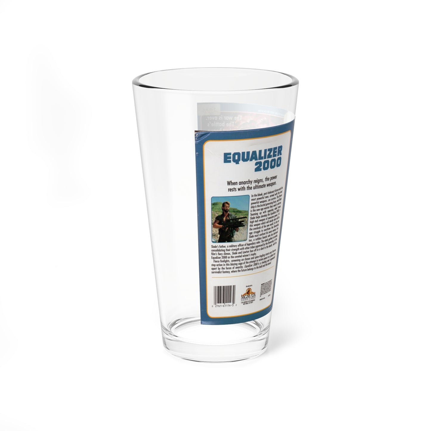 EQUALIZER 2000 (VHS COVER) Pint Glass 16oz-Go Mug Yourself