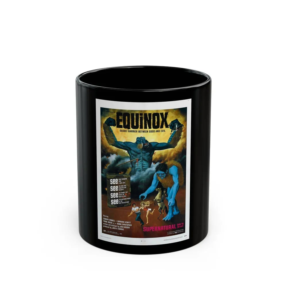 EQUINOX 1970 Movie Poster - Black Coffee Mug-11oz-Go Mug Yourself