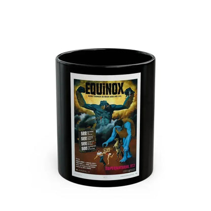 EQUINOX 1970 Movie Poster - Black Coffee Mug 11oz - Go Mug Yourself