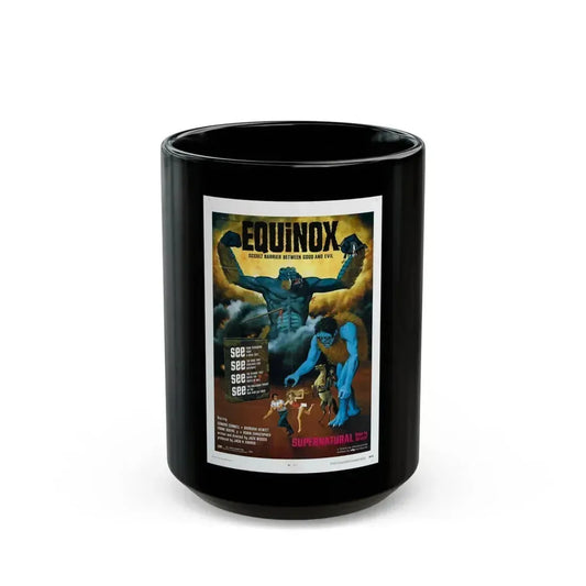 EQUINOX 1970 Movie Poster - Black Coffee Mug 15oz - Go Mug Yourself