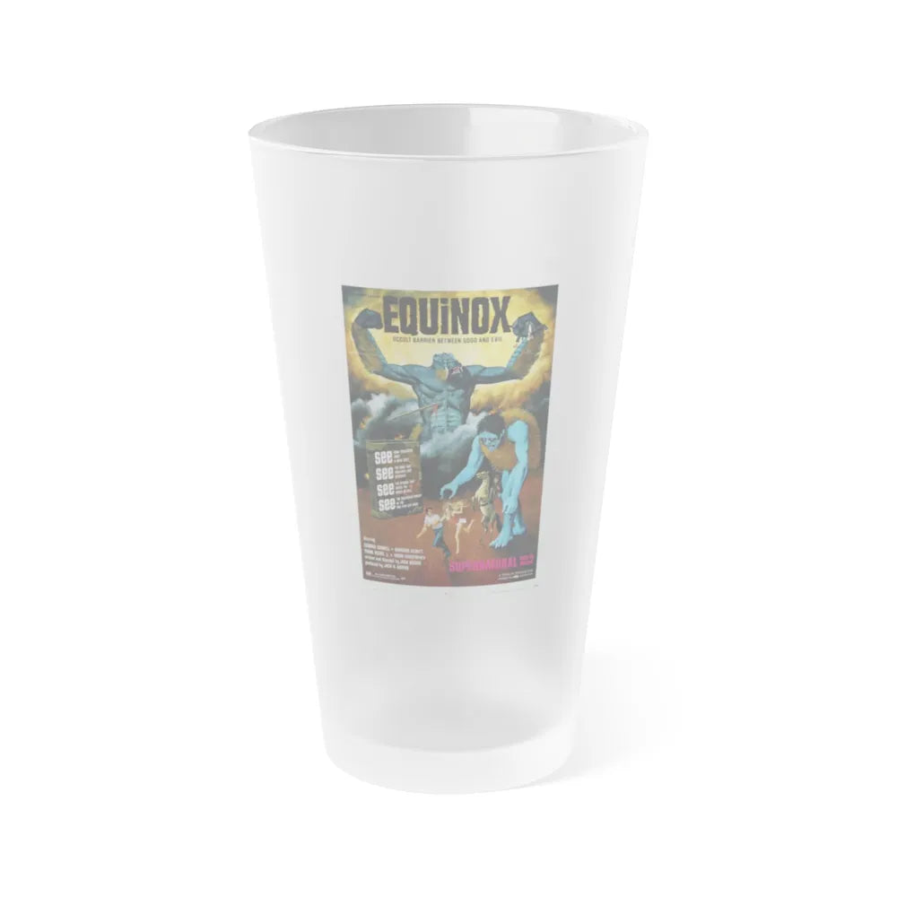 EQUINOX 1970 Movie Poster - Frosted Pint Glass 16oz-16oz-Frosted-Go Mug Yourself