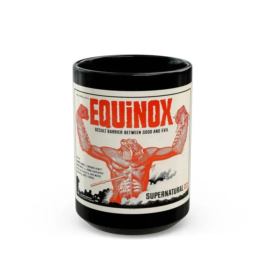 EQUINOX (2) 1970 Movie Poster - Black Coffee Mug 15oz - Go Mug Yourself