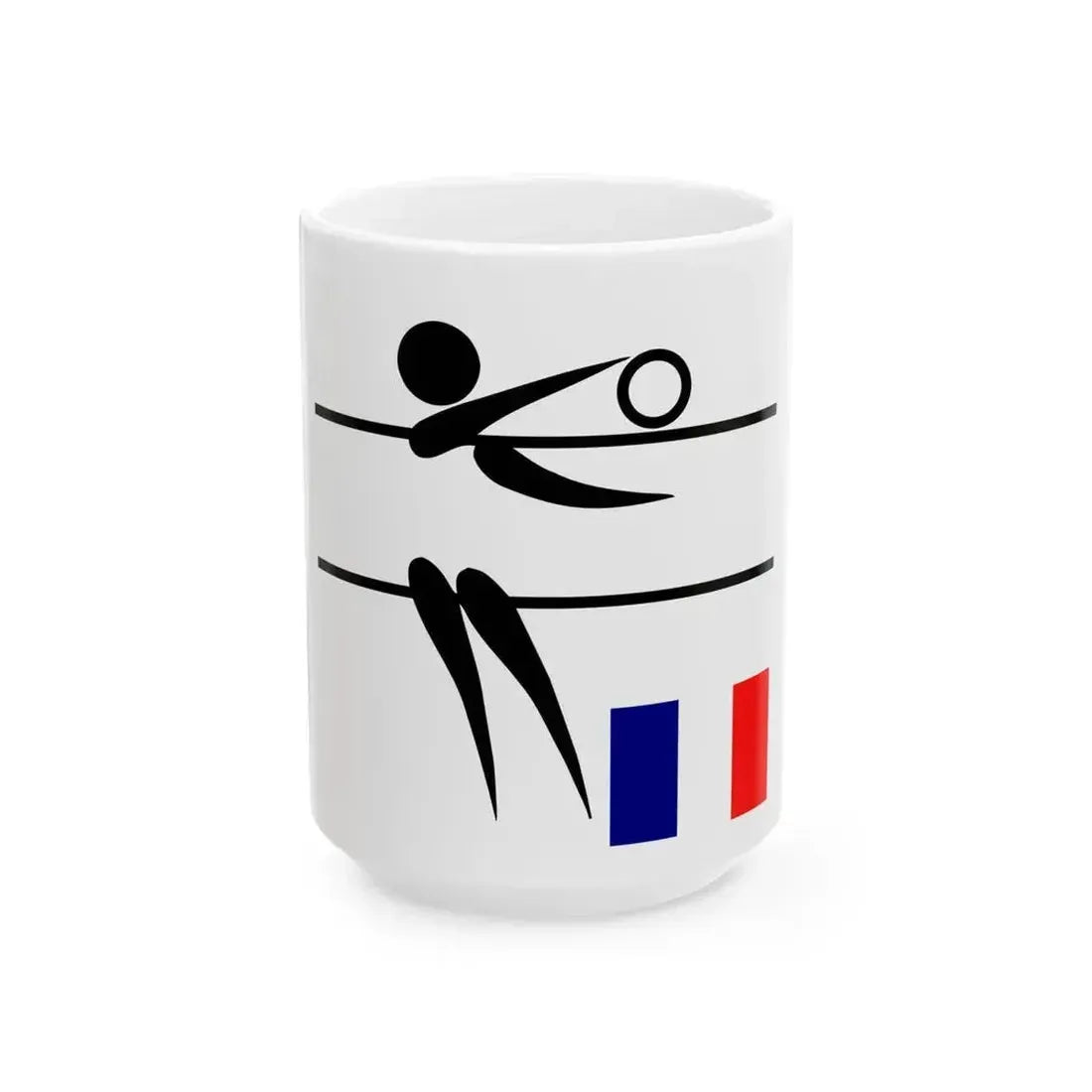 Equipe de France de volley-ball (France) White Coffee Mug 15oz - Go Mug Yourself