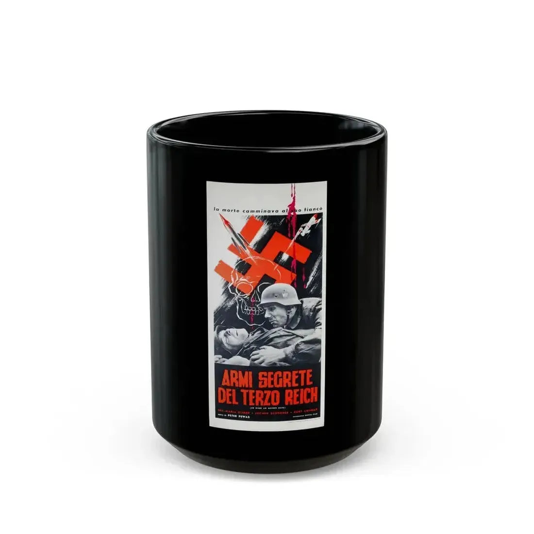 ER GING AN MEINER SEITE 1961 Movie Poster - Black Coffee Mug 15oz - Go Mug Yourself