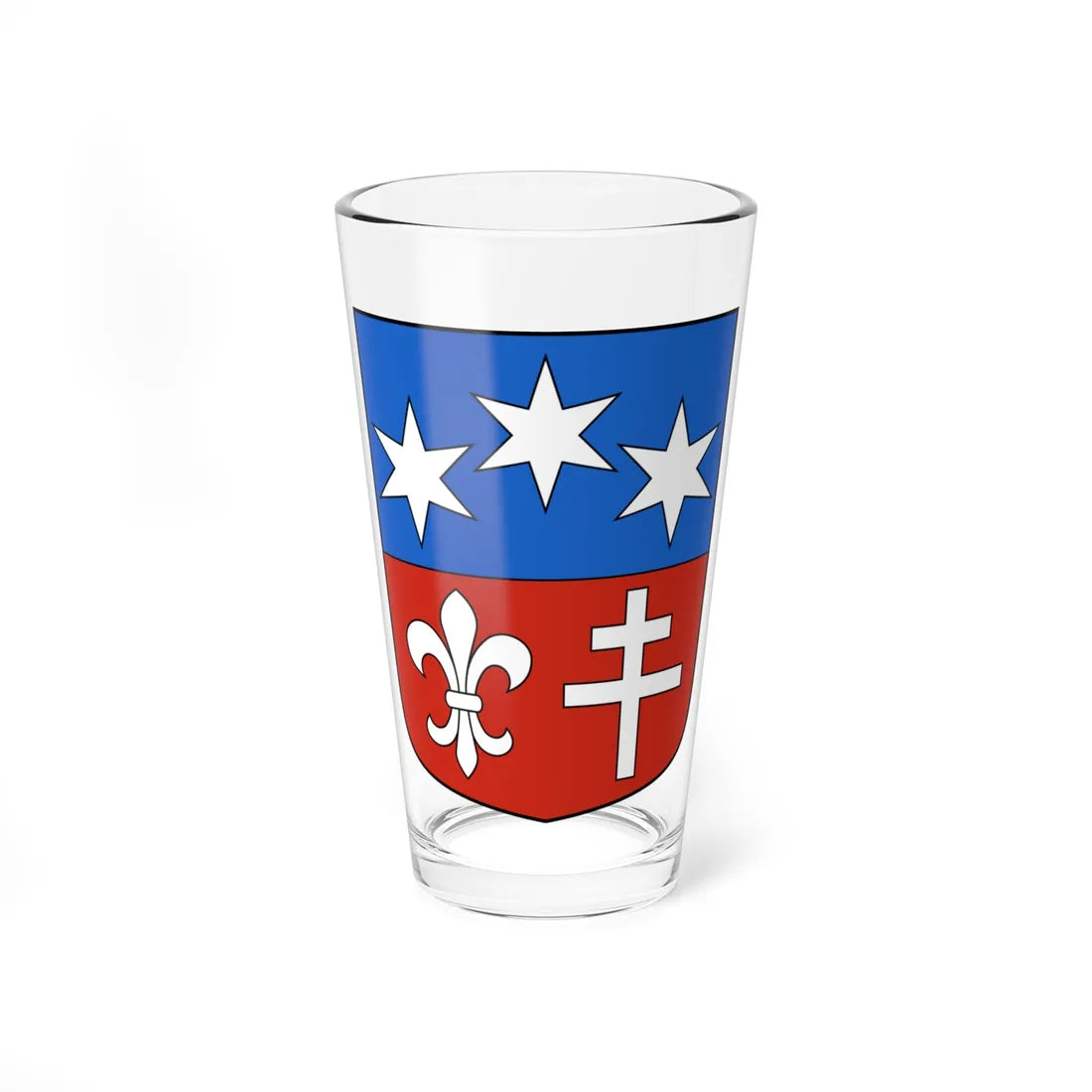 Ergisch-blazon (Switzerland) (Coat of Arms) Pint Glass 16oz 16oz - Go Mug Yourself