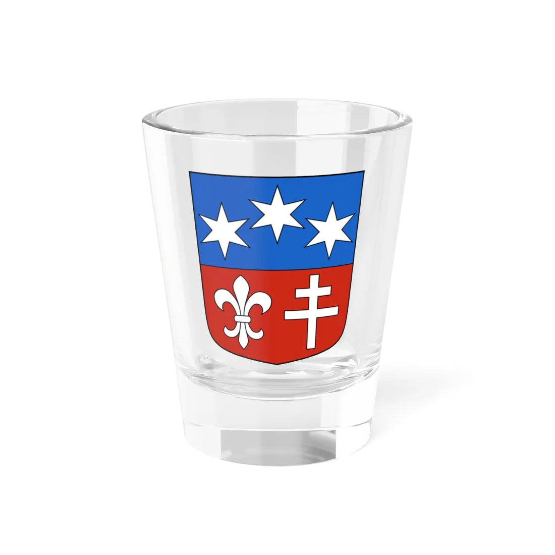 Ergisch-blazon (Switzerland) (Coat of Arms) Shot Glass 1.5oz 1.5oz - Go Mug Yourself