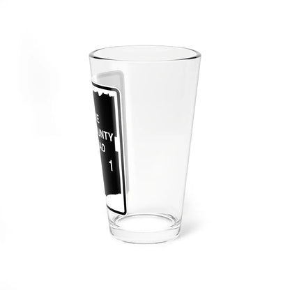 Erie County 1 NY (New York) (Road Sign) Pint Glass 16oz - Go Mug Yourself