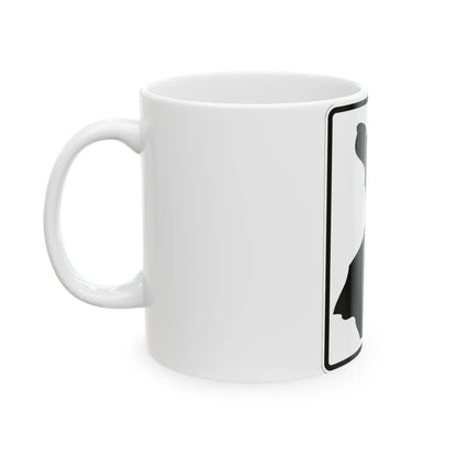 Erie County 121 NY (New York) (Road Sign) White Coffee Mug - Go Mug Yourself