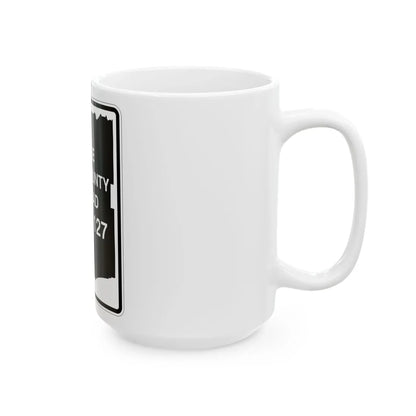 Erie County 127 NY (New York) (Road Sign) White Coffee Mug - Go Mug Yourself