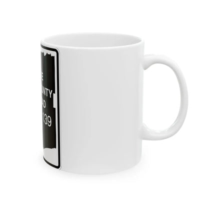 Erie County 139 NY (New York) (Road Sign) White Coffee Mug - Go Mug Yourself