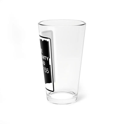 Erie County 155 NY (New York) (Road Sign) Pint Glass 16oz - Go Mug Yourself