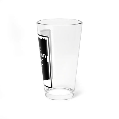 Erie County 27 NY (New York) (Road Sign) Pint Glss 16oz - Go Mug Yourself