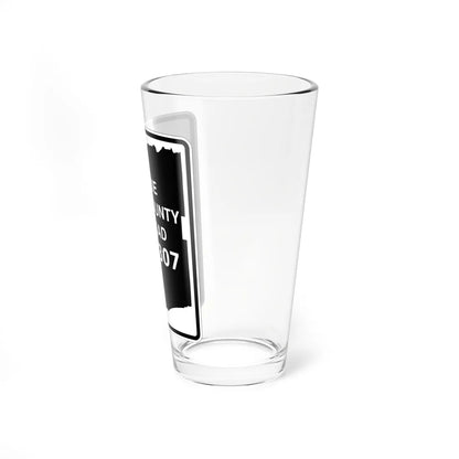 Erie County NY template (New York) (Road Sign) Pint Glass 16oz - Go Mug Yourself