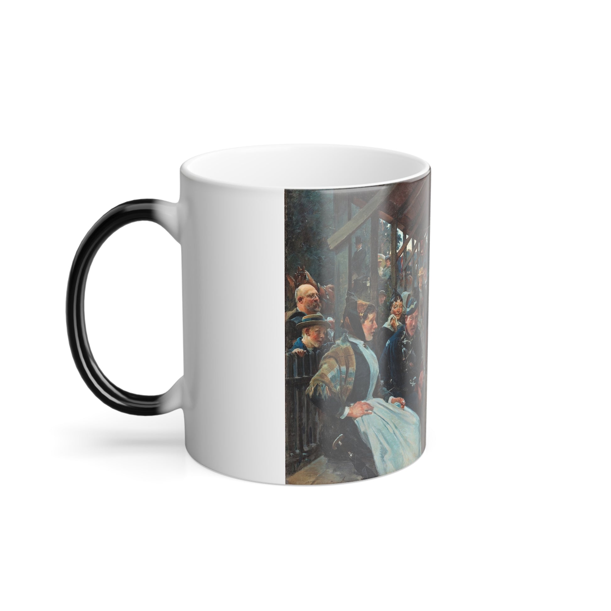 Erik Henningsen (1855-1930) The Dance Pavilion - Oil on canvas 1891 - Color Changing Mug 11oz-Go Mug Yourself