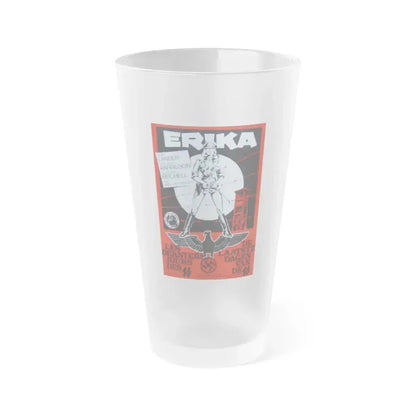 ERIKA (ACHTUNG DESERT TIGERS) 1977 Movie Poster - Frosted Pint Glass 16oz 16oz Frosted - Go Mug Yourself
