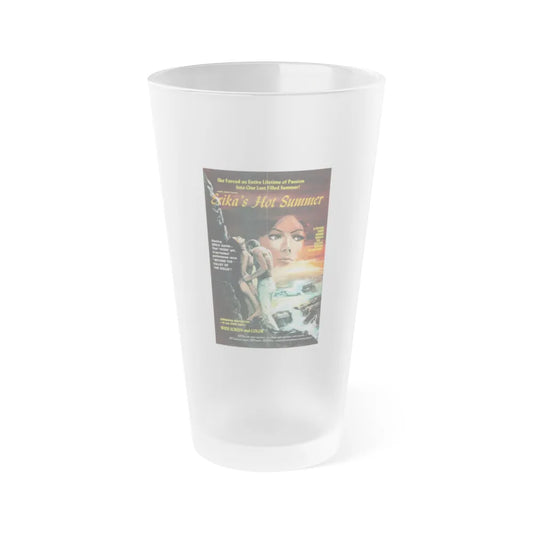 ERIKA'S HOT SUMMER 1971 Movie Poster - Frosted Pint Glass 16oz-16oz-Frosted-Go Mug Yourself