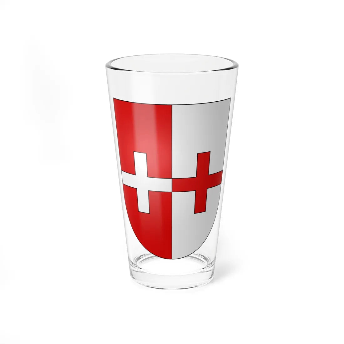 Ernen-coat of arms (Switzerland) (Coat of Arms) Pint Glass 16oz 16oz - Go Mug Yourself