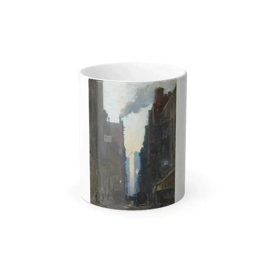 Ernest Lawson (1873-1939) New York Street Scene - Color Changing Mug 11oz 11oz - Go Mug Yourself