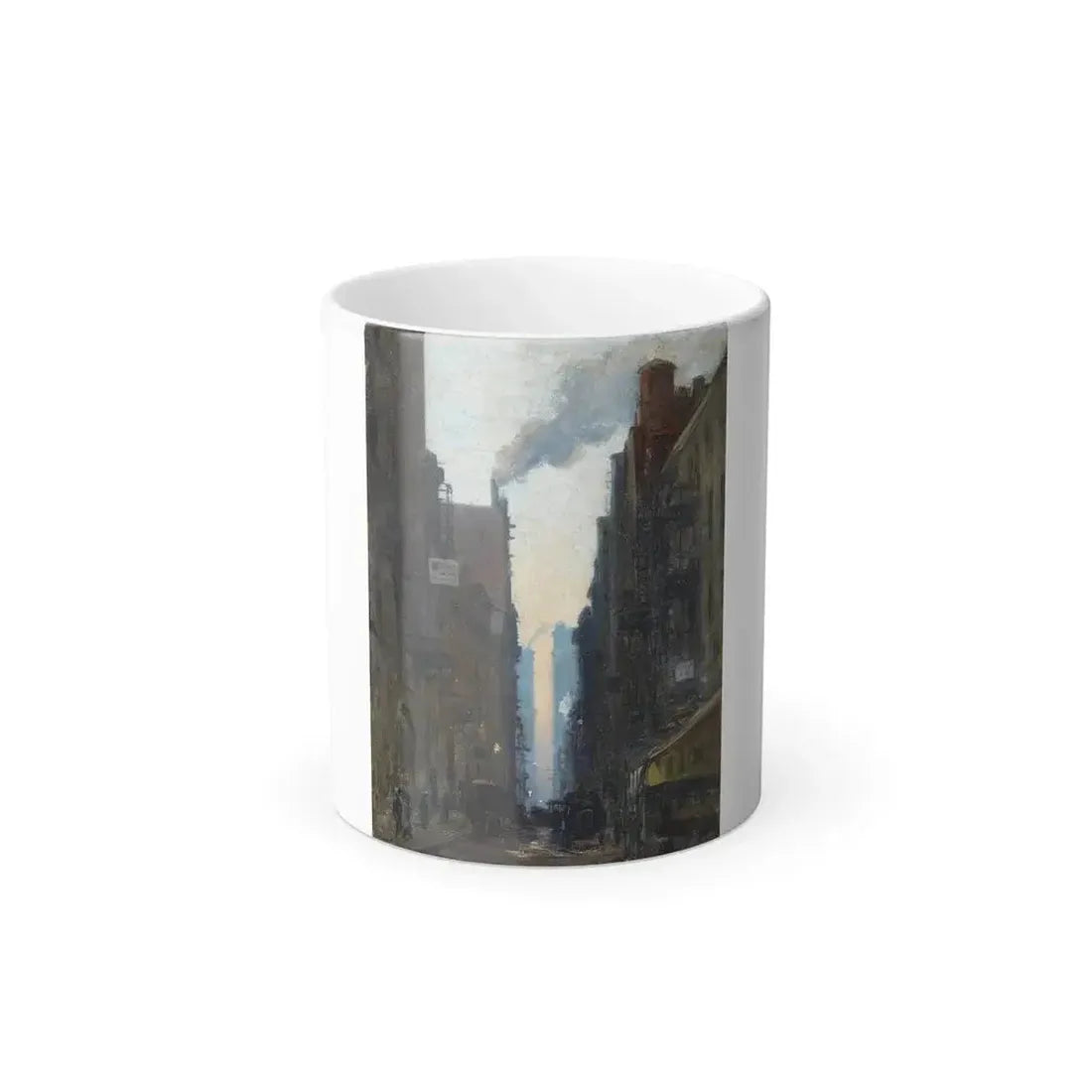 Ernest Lawson (1873-1939) New York Street Scene - Color Changing Mug 11oz 11oz - Go Mug Yourself