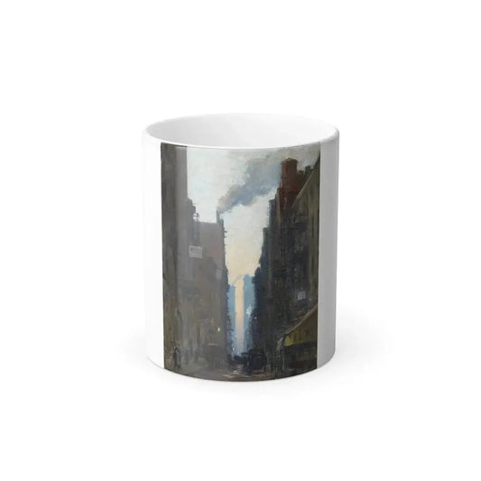 Ernest Lawson (1873-1939) New York Street Scene - Color Changing Mug 11oz 11oz - Go Mug Yourself