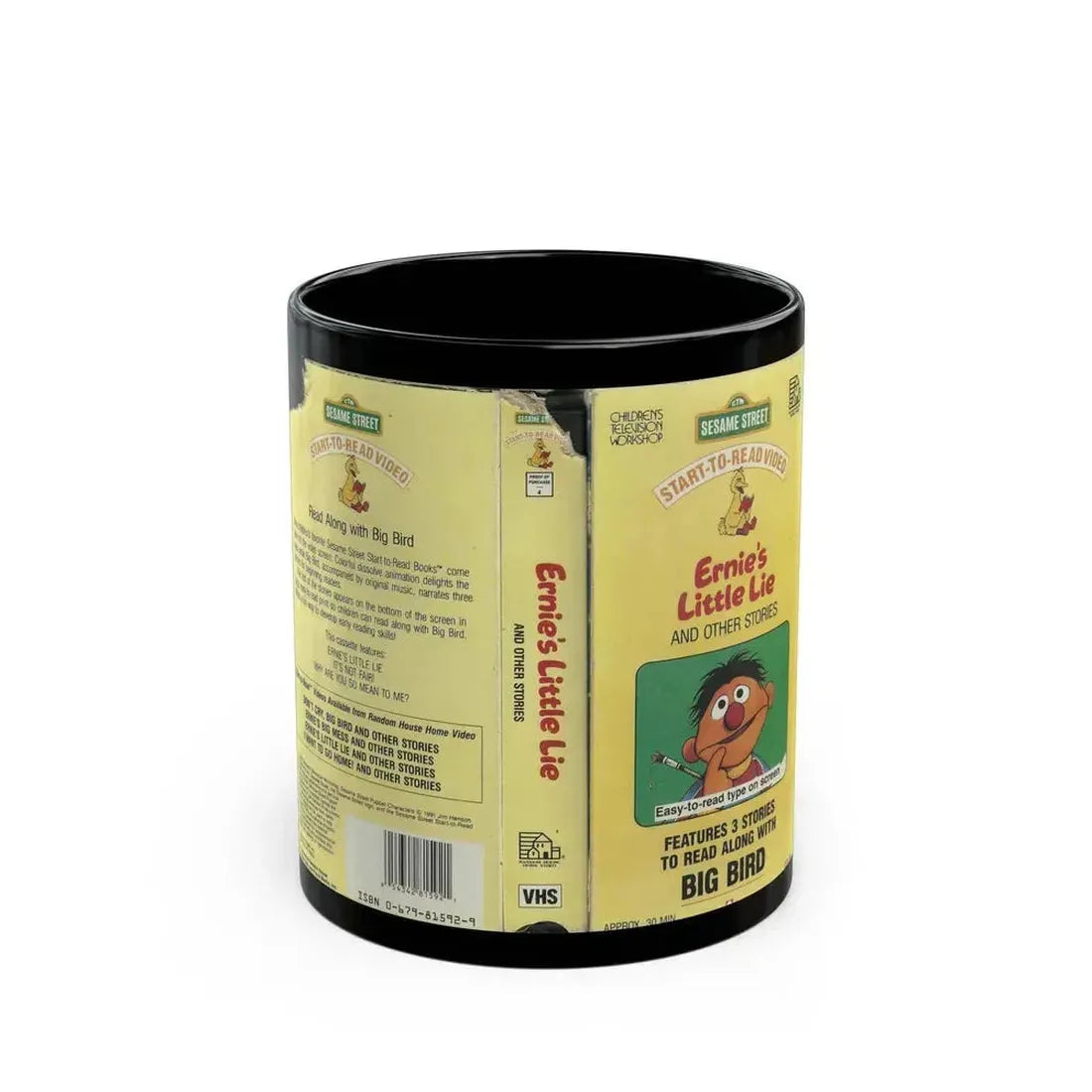 ERNIES LITTLE LIE AND OTHER STORIES (VHS COVER) - Black Coffee Mug 11oz - Go Mug Yourself