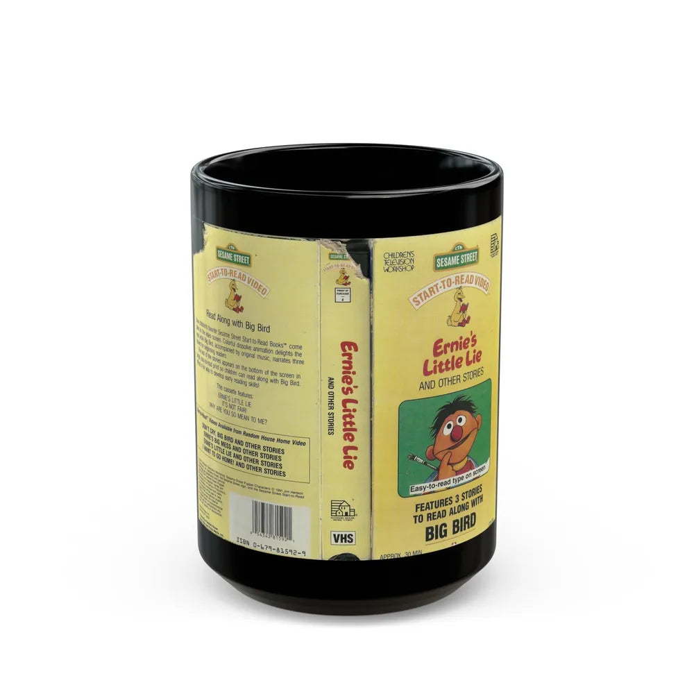 ERNIES LITTLE LIE AND OTHER STORIES (VHS COVER) - Black Coffee Mug-15oz-Go Mug Yourself