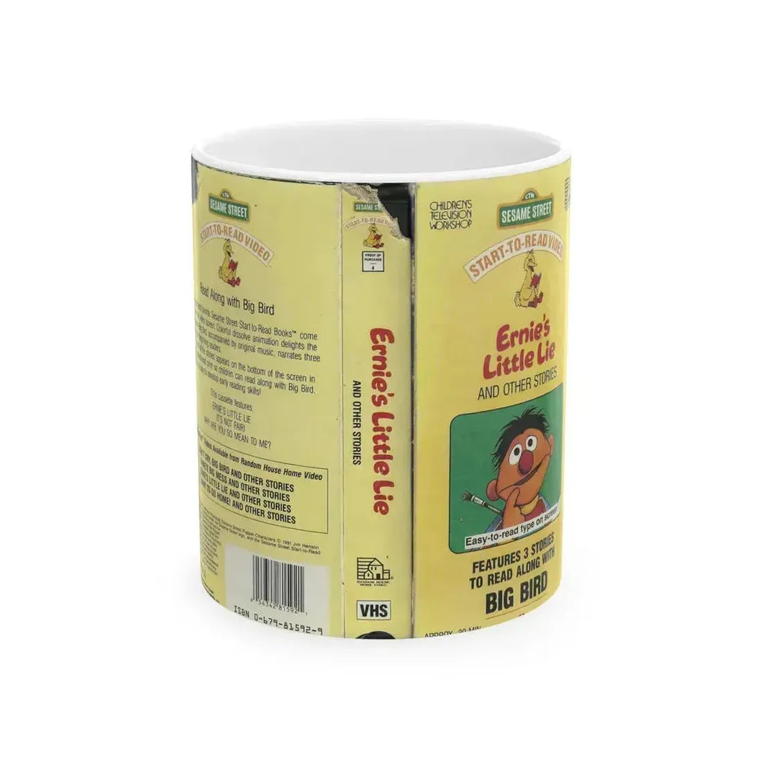 ERNIES LITTLE LIE AND OTHER STORIES (VHS COVER) - White Coffee Mug 11oz - Go Mug Yourself