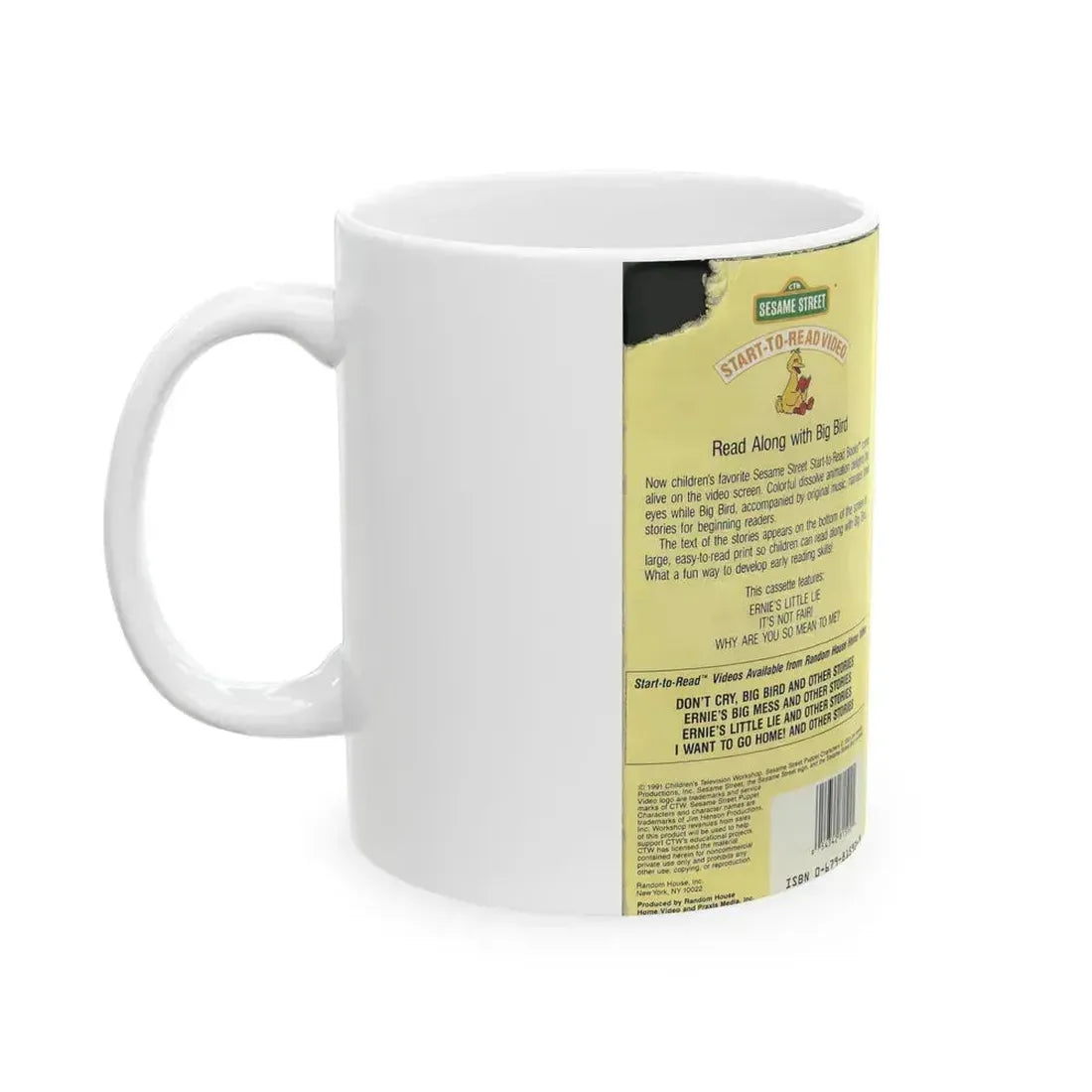 ERNIES LITTLE LIE AND OTHER STORIES (VHS COVER) - White Coffee Mug - Go Mug Yourself