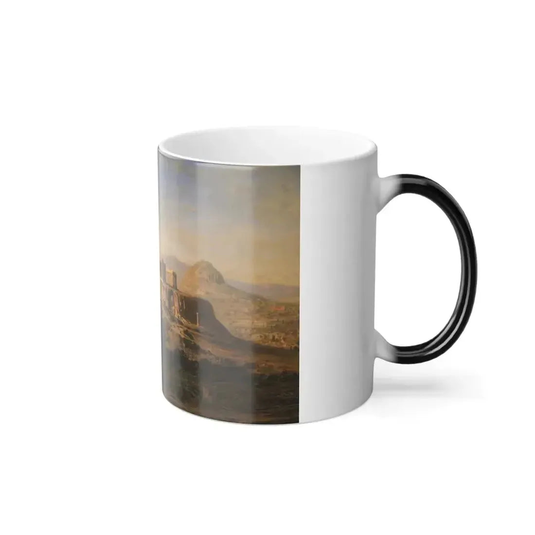 Ernst Carl Eugen Koerner (1846-1927) The Acropolis Athena - 1917 - Color Changing Mug 11oz - Go Mug Yourself