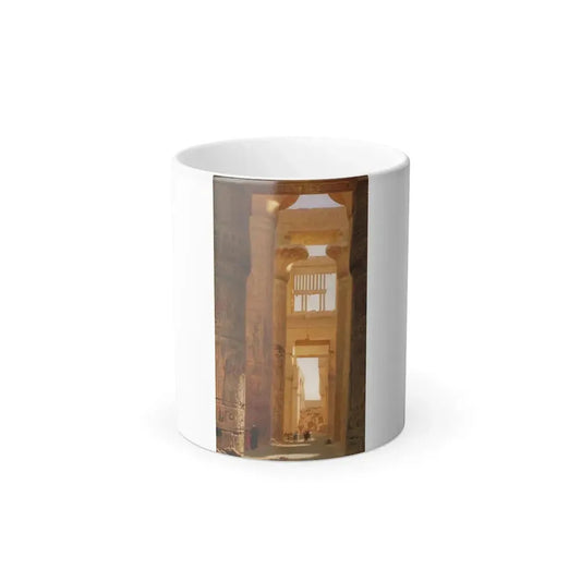 Ernst Carl Eugen Koerner (1846-1927) The Temple Of Karnak The Great Hypostyle Hall - 1890 - Color Changing Mug 11oz 11oz - Go Mug Yourself