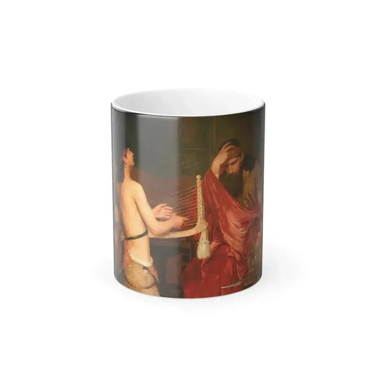 Ernst Josephson (1851-1906) David and Saul - Oil on Canvas 1878 - Color Changing Mug 11oz 11oz - Go Mug Yourself