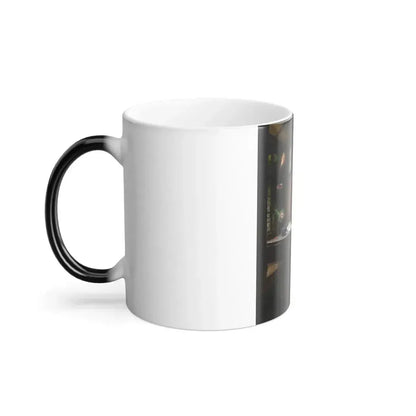 Ernst Meisel (1838-1895) The Courtship - Oil on Canvas - Color Changing Mug 11oz - Go Mug Yourself