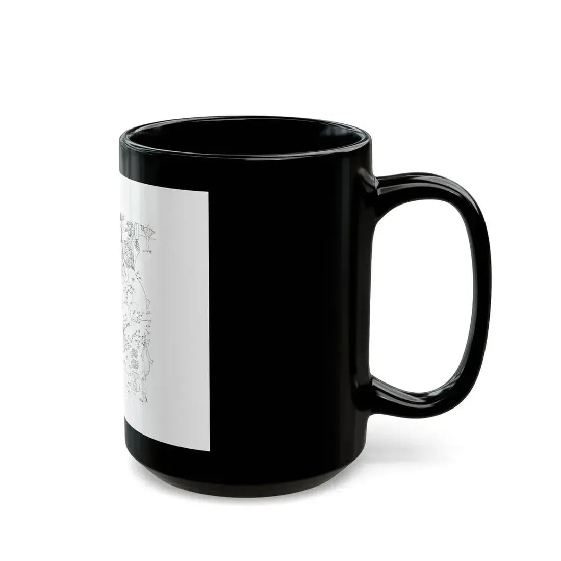 Erotic Connect-the-Dots Illustration - Black Coffee Mug - Go Mug Yourself