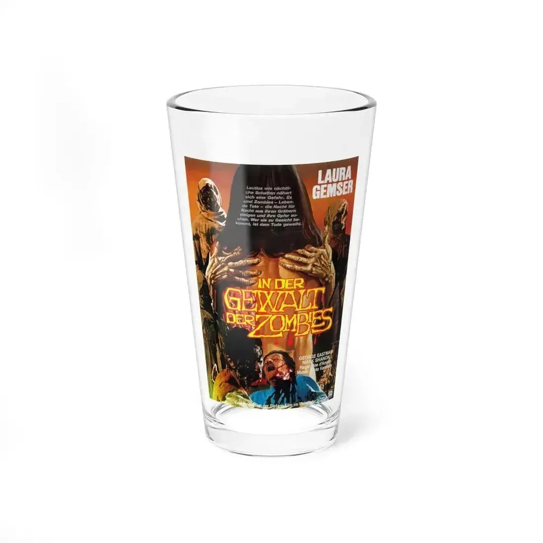 EROTIC NIGHTS OF THE LIVING DEAD (GERMAN) 1980 Movie Poster - Pint Glass 16oz - Go Mug Yourself